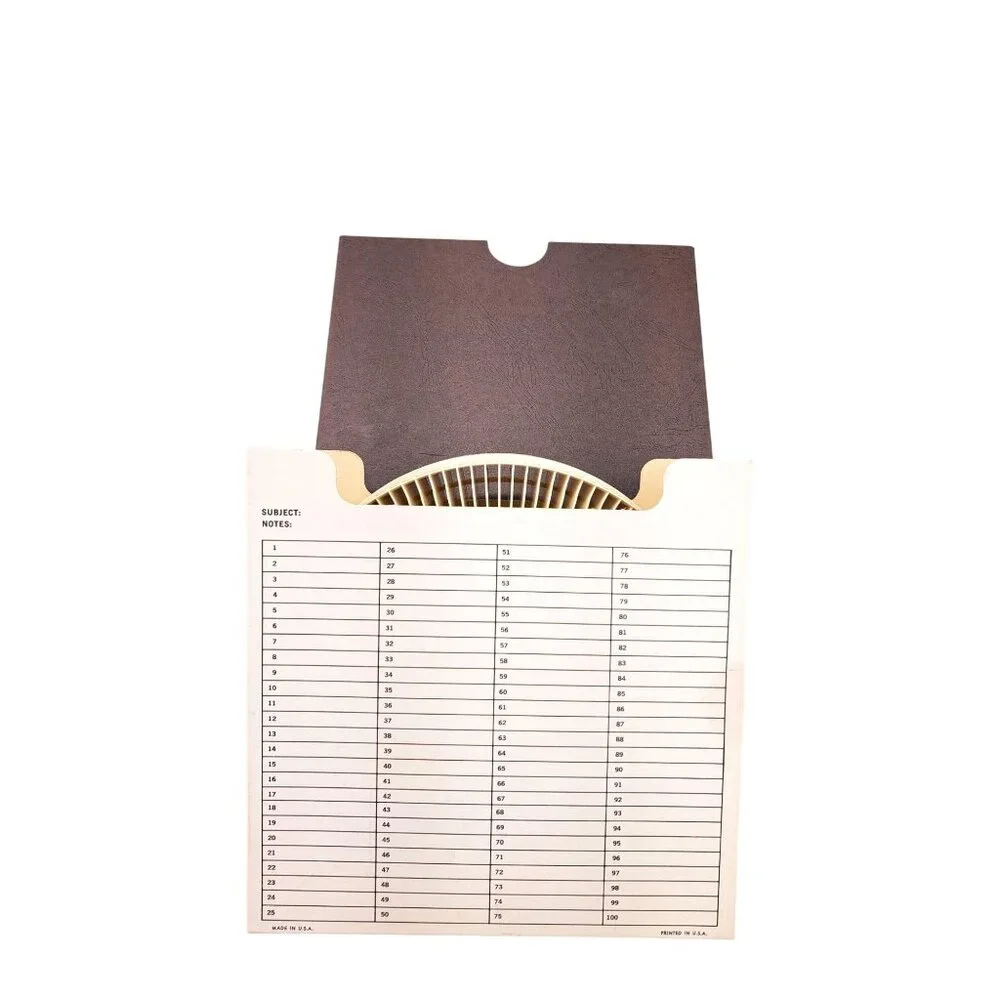 Vintage Rotary S-100 Slide Tray White Holds 100 Sawyer's GAF Minolta Nikon Sears - Picture 5 of 7